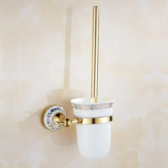 European Style Bathroom Pendant Set Gold plated Antique Bathroom