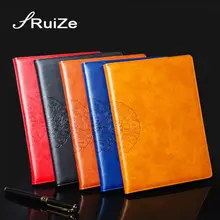 RuiZe hard cover PU leather notebook A4 Big agenda creative printed vintage note book office supplies stationery