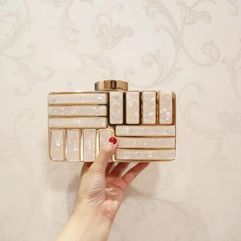 Luxury Brand Design Acrylic Decoration Clutches Women Evening Bags Party Wedding Hand Bag Chain Crossbody Purses Wallet Clutch Luxury Brand Design Acrylic Decoration Clutches Women Evening Bags Party Wedding Hand Bag Chain Crossbody Purses Wallet Clutch