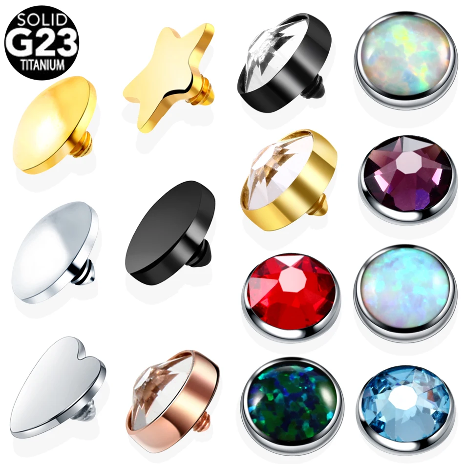 

10pcs/lot G23 Micro Dermal Piercing Titanium Piercings Micro Dermal Anchor Top Dermal Piercings Surface Piercings Body Jewelry