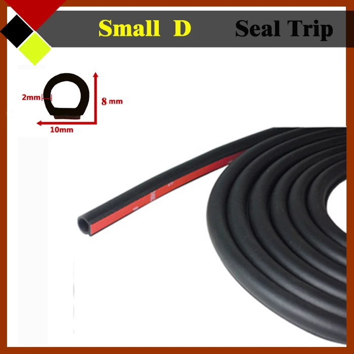 Rubber Seal Strip Sealing Hollow Protector Airtight Weatherstrip 2M