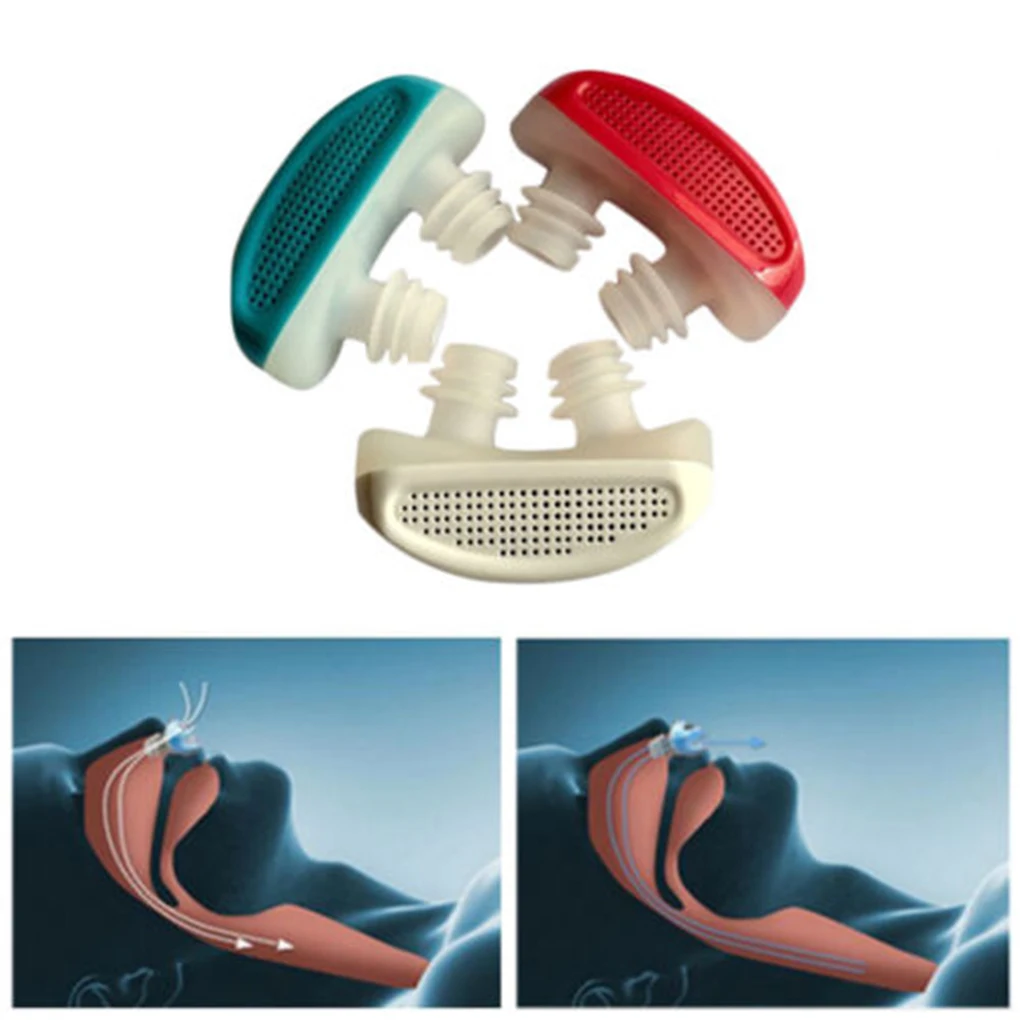 1PC Portable Silicone Snoring Nose Snore Stopping Breathing Apparatus