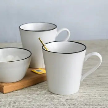 

Drankwaer Simple mug of coffee cup ceramic cup white ink cups milk cup Home Office Free shipping