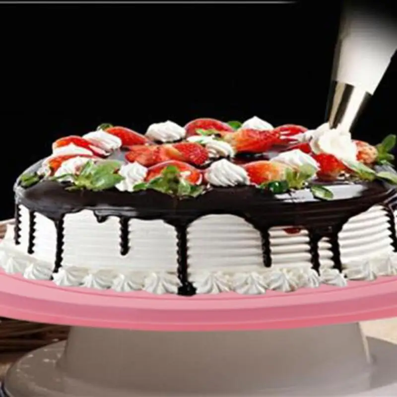 Вращающийся торт украшения 14 см Пластик противоскользящая подставка для свадебного торта ремесло платформа поворотного стола кекс Вращающаяся печь