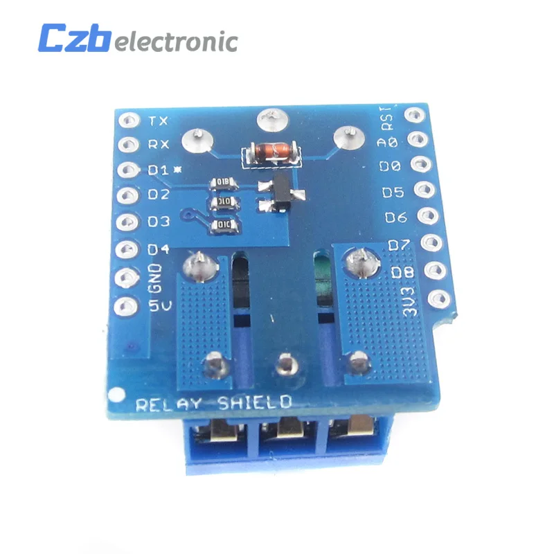 HX12A023 Free shipping ESP8266 1 channel Relay Shield V2 For WeMos D1 Mini ESP8266 Development Board Relay WiFi Module For Arduino(2)