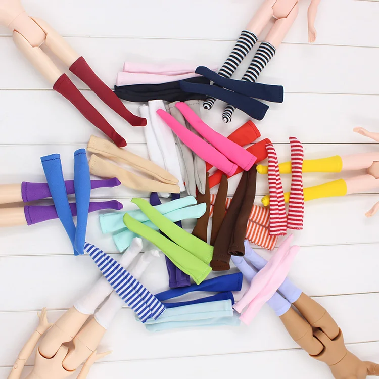 

10 pcs/lot Blyth doll knee high socks for Bjd 1/6 blyth doll accessory