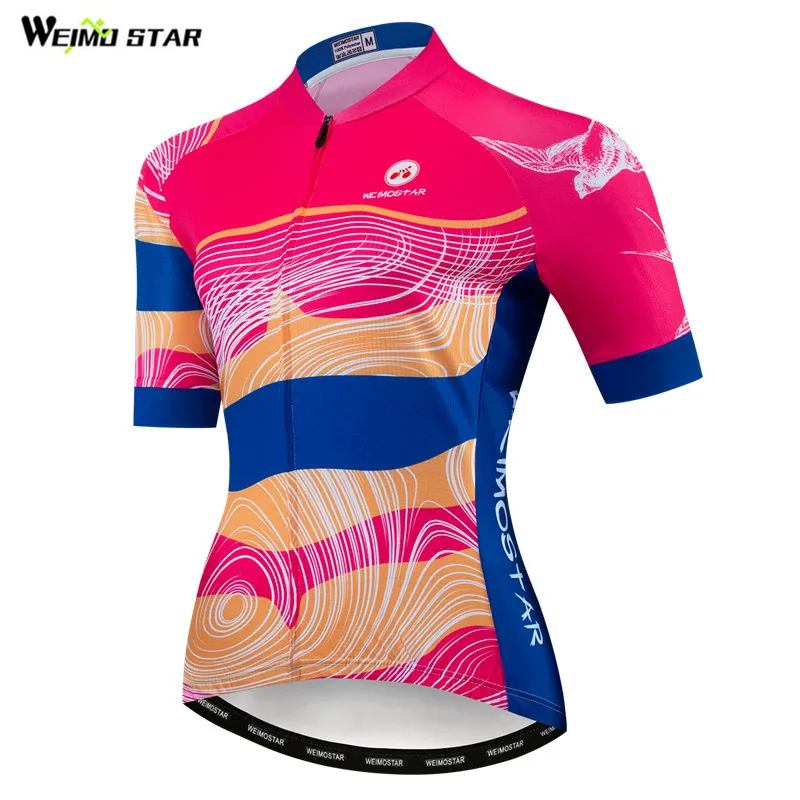 Weimostar Summer Women Cycling Jersey Team Sports Bicycle Clothing