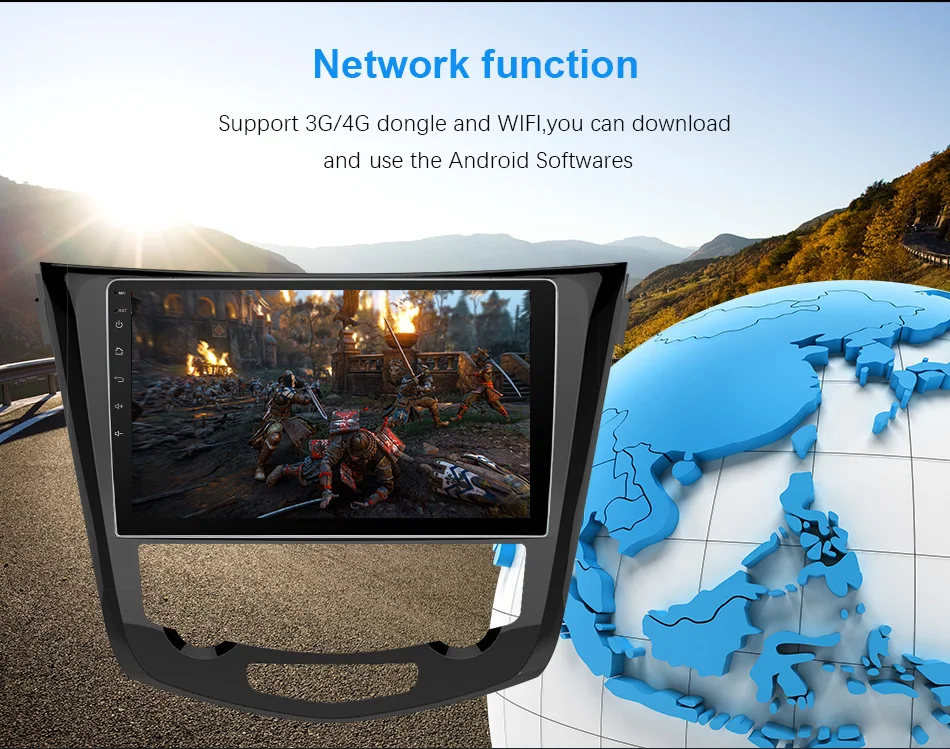 Best Eunavi Car GPS Radio Player Android 9.0 For Nissan X-Trail Qashqail 2014 -2017 With Octa Core 4GB+32GB Stereo Multimedia 17