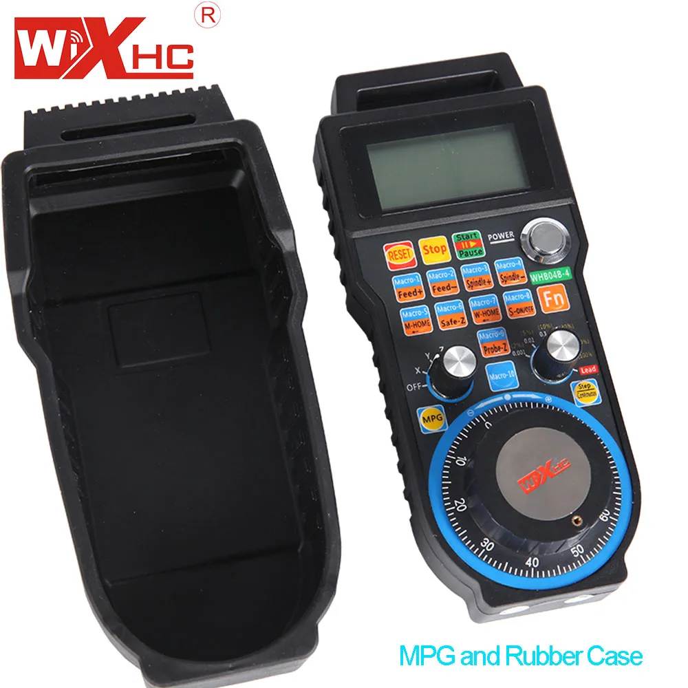 

3 Axis XHC Brand Wireless 40M whb04B-4 100PPR MPG handle wheel USB Mach3 Remote Controller