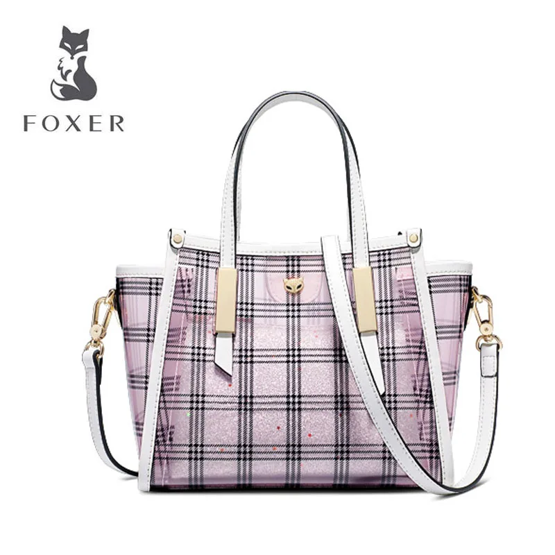 

2019 new wave fashion wild lattice transparent PVC crossbody shoulder bag