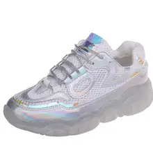 Onke женские кроссовки прогулочные модный дышащий сетчатый Bling Silver Хрустальный Кристалл прогулочная обувь лето весна женские zapatos mujer