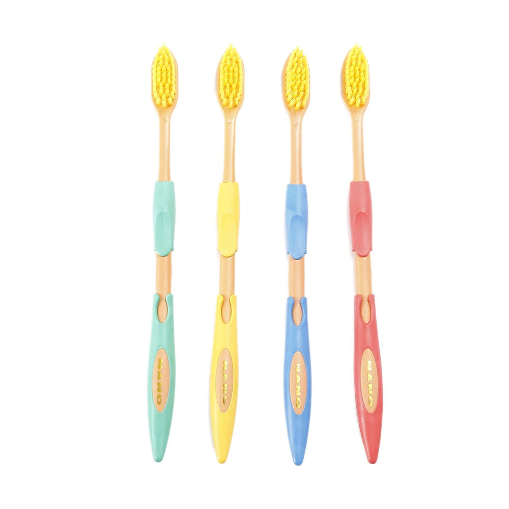 4 個のダブル竹炭歯ブラシ超ソフト口腔ケアナノ抗菌歯ブラシ黄色ヘッド Charcoal Toothbrush Bamboo Charcoal Toothbrushtoothbrush Ultra Soft Aliexpress
