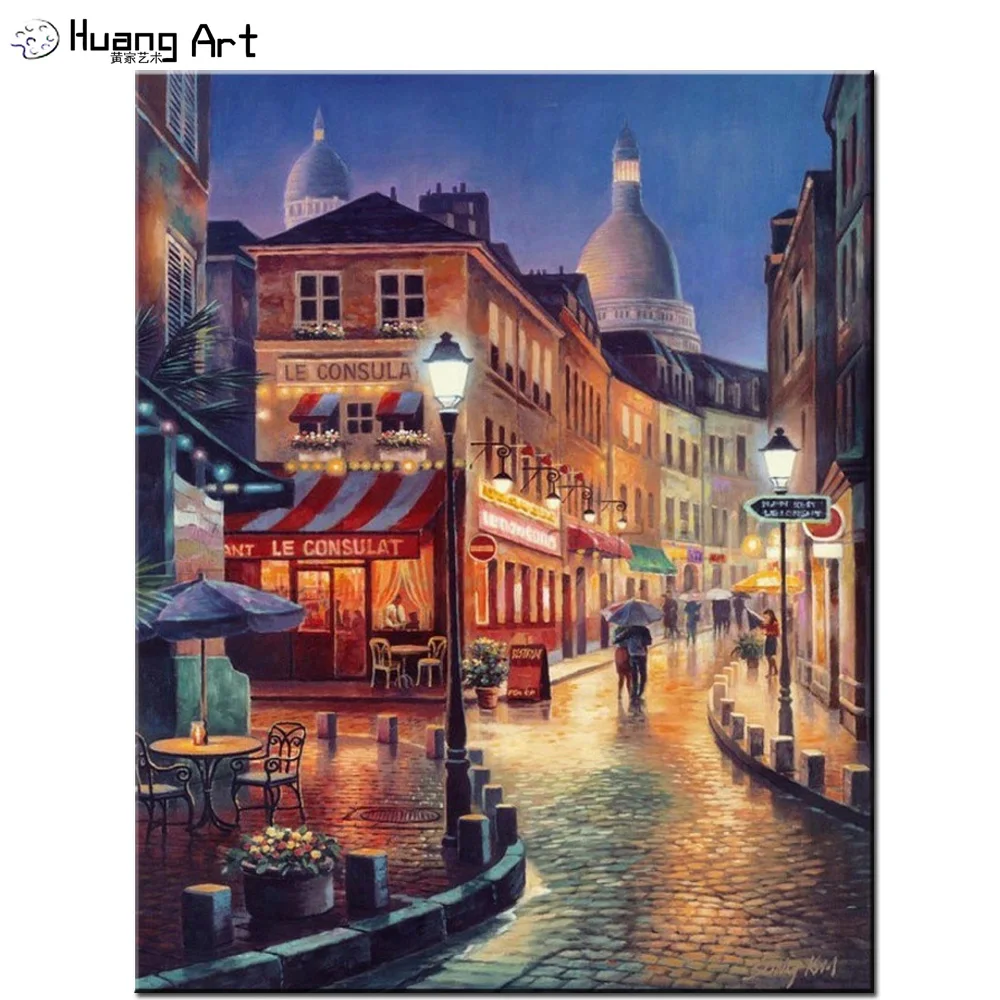 Buy Digital Painting Hand Painted Town