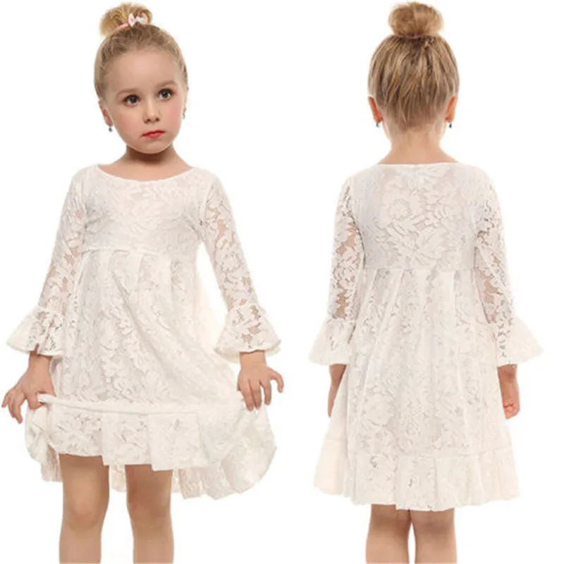 

Toddler Baby Girl Clothes Kids Lace Dresses Princess Wedding Prom Ball Gown Party Formal Tutu Dress Sundress