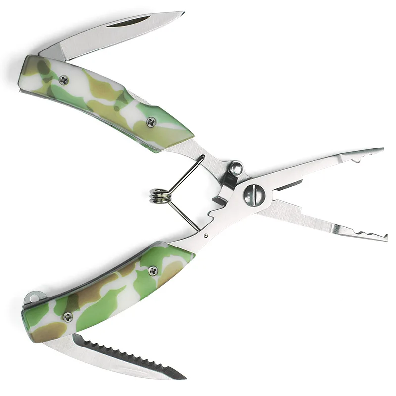 Multifunctional Stainless Steel Road Pliers Camouflage Belt Knife Road