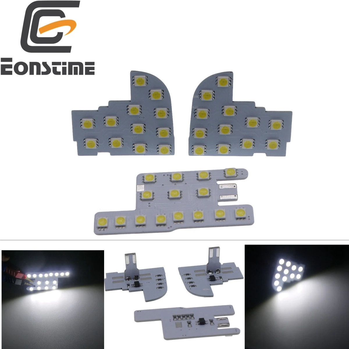 Eonstime 3 шт. для Honda CRV- XR-V XRV CIVIC SMD СВЕТОДИОДНЫЙ купольная карта для чтения, Купольные лампы, внутренний светодиодный светильник 6000K 12V