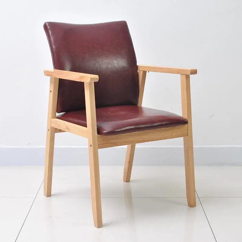 Твердый деревянный обеденный стул, Скандинавское домашнее кресло, деревянная скамейка, современный простой стул, стул для Конференции, стол, стул, стол, стул - Цвет: style 8