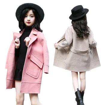

Baby Girls Wool Coat for Girl Jacket Thick Kids Jacket for Girls Winter Coat Woolen Outerwear Children Clothing 6 7 8 9 10 years