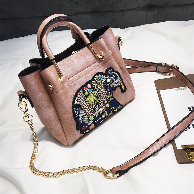 Mara's Dream, женские сумки через плечо, новые кожаные сумки, женские сумки, известный бренд, слон, маленькие сумки через плечо - Цвет: D Pink