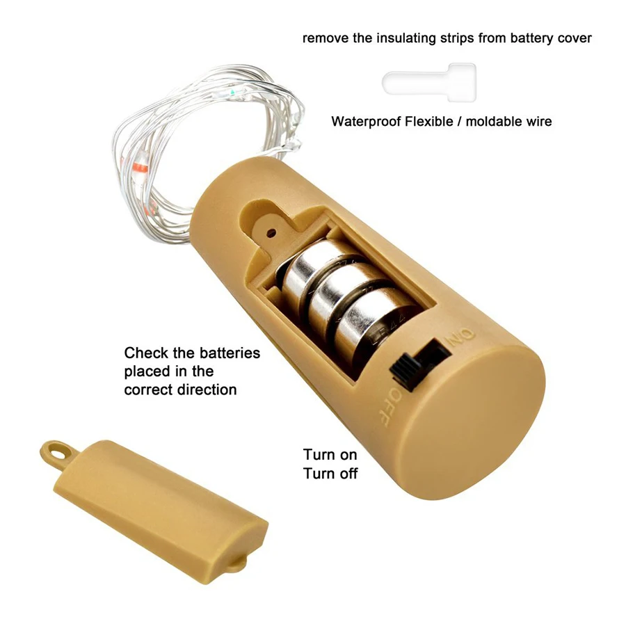 75CM 2M Cork Shaped Wine Bottle LED Copper Wire Starry String Lights Halloween Christmas Holiday Party Indoor Decoration Lights 75CM 2M Cork Shaped Wine Bottle LED Copper Wire Starry String Lights Halloween Christmas Holiday Party Indoor Decoration Lights