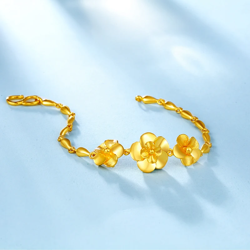 XXX 24K браслет из чистого золота настоящее 999 солидный золотой модный