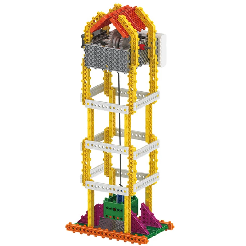 

STEM DIY Elevator Electronic Building Block Educational Science Experiment Toys Kit Learning Education Toys for Children Gift