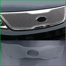 Car styling Stainless Steel Front Bumper Honeycomb Grille For Kia Sorento 2013 2014 Center grill Cover Trim Accessories цена Car styling Stainless Steel Front Bumper Honeycomb Grille For Kia Sorento 2013 2014 Center grill Cover Trim Accessories цены онлайн