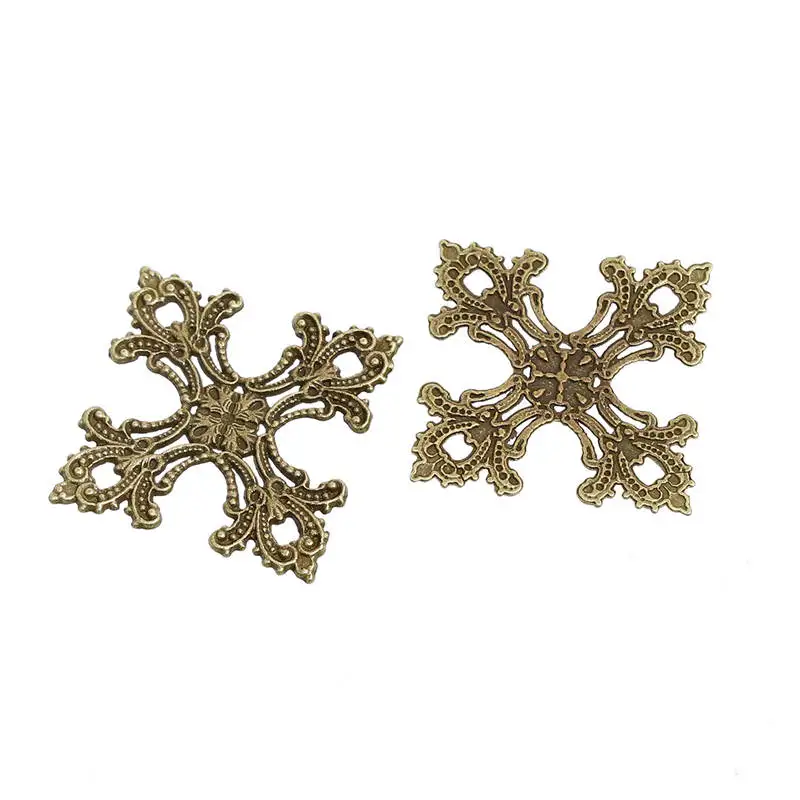 Подвески из сплава цинка DoreenBeads крест с бронзовой филигранью под старину мужские