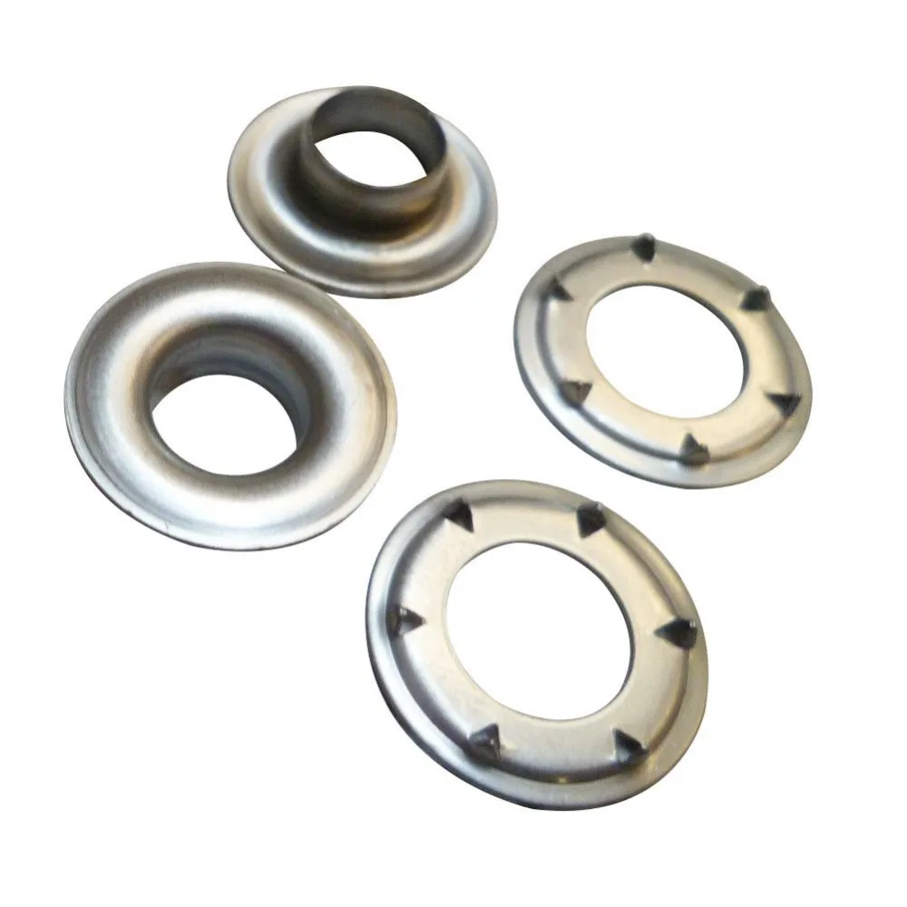 silver eyelets
