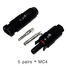 MAYLAR 5Pairs x MC4 Connector male and female MC4 Solar Panel Connector used for Solar Cable