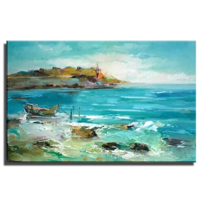 Günstige Hand bemalte Leinwand Malerei Wand Kunst Abstrakte Landschaft Ölgemälde Hause Decoeation Künstler Gemalt Wohnzimmer Wand Keine Rahmen