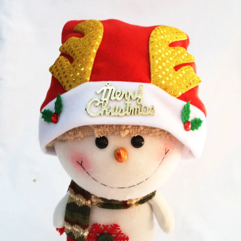Шляпа оленьи рога Санта-Клауса, рождественские украшения для детей и взрослых, Классическая Рождественская шляпа, товары для праздников и вечеринок, аксессуары Санта-Клауса