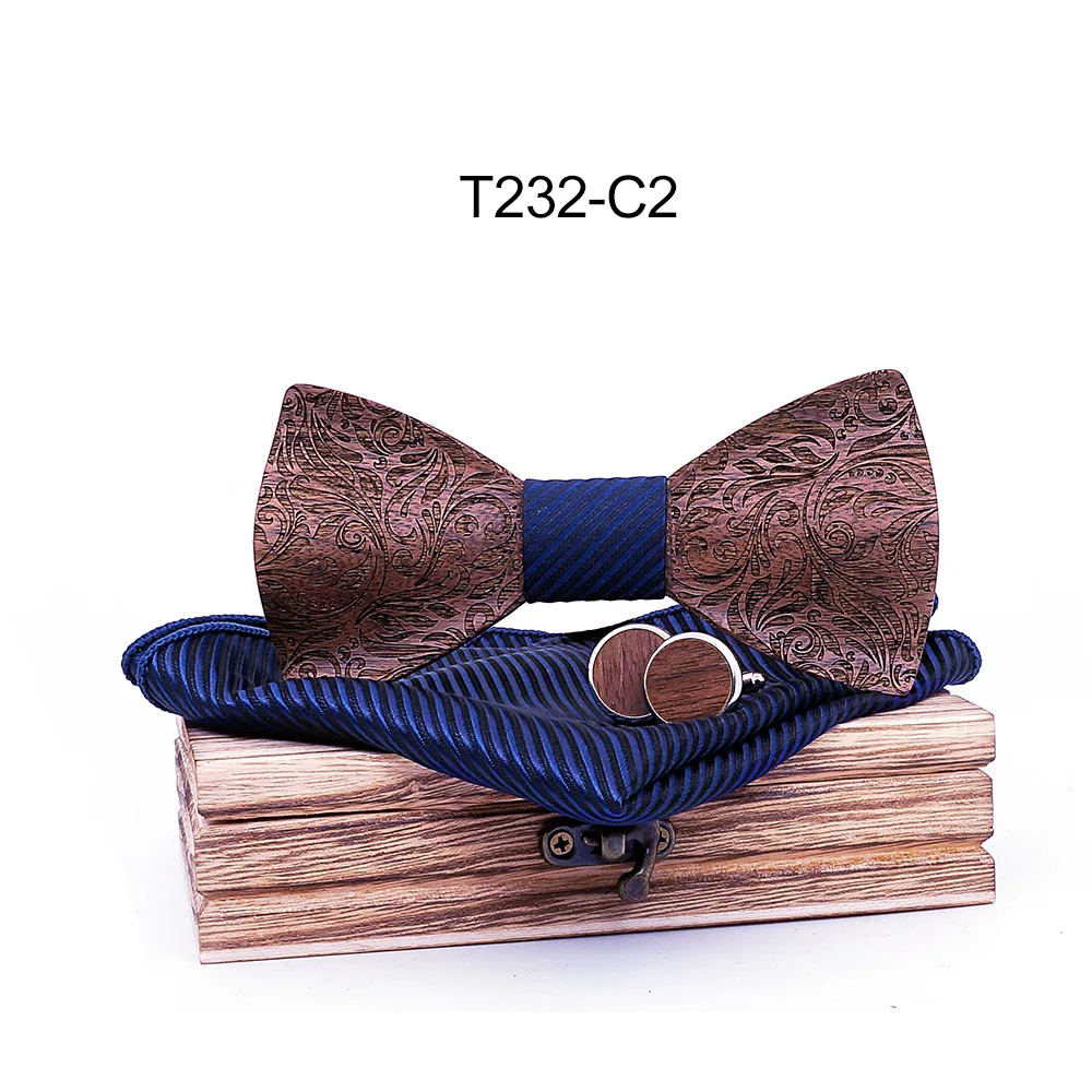 3D черный из орехового дерева галстук Взрывные модели в Европе и Америке поперечный галстук мужские свадебные аксессуары Пользовательский