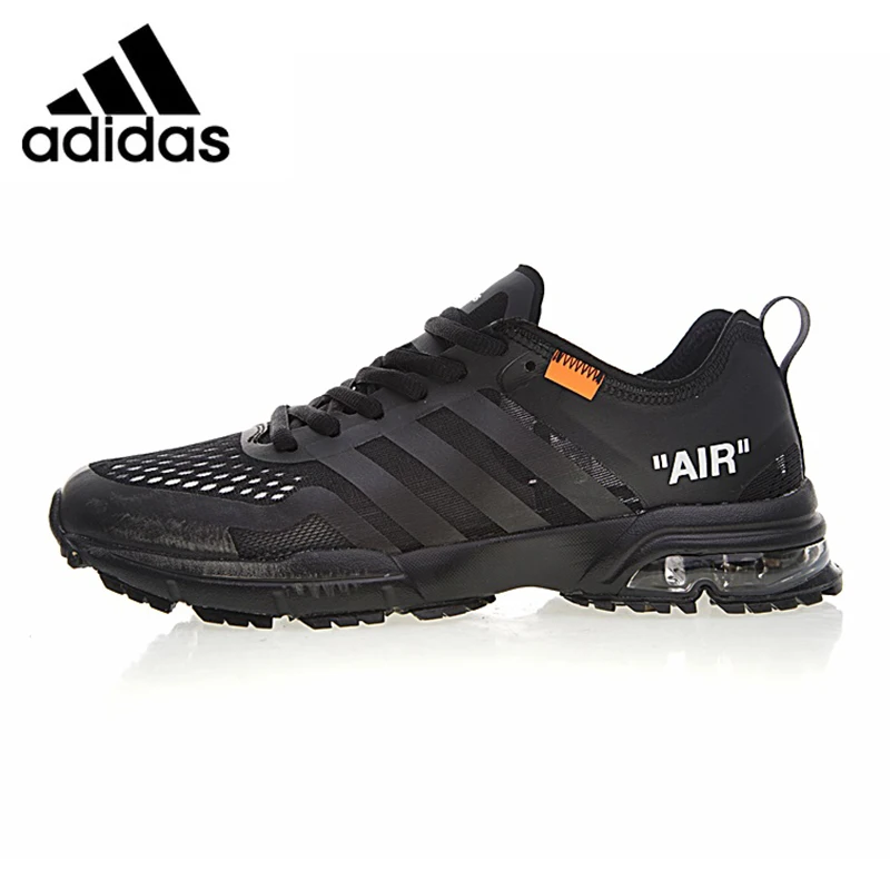 Adidas Off White X Aerobounce ST W Bounce Men's Running Shoes,Outdoor Sneakers Shoes,Black, Shock Absorption Breathable BW1802