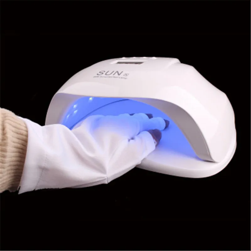 Nail Art Gel 4 pair UV Protection Glove Anti UV Glove UV LED Lamp Nail Dryer Light Radiation Protection Nail Art Tool