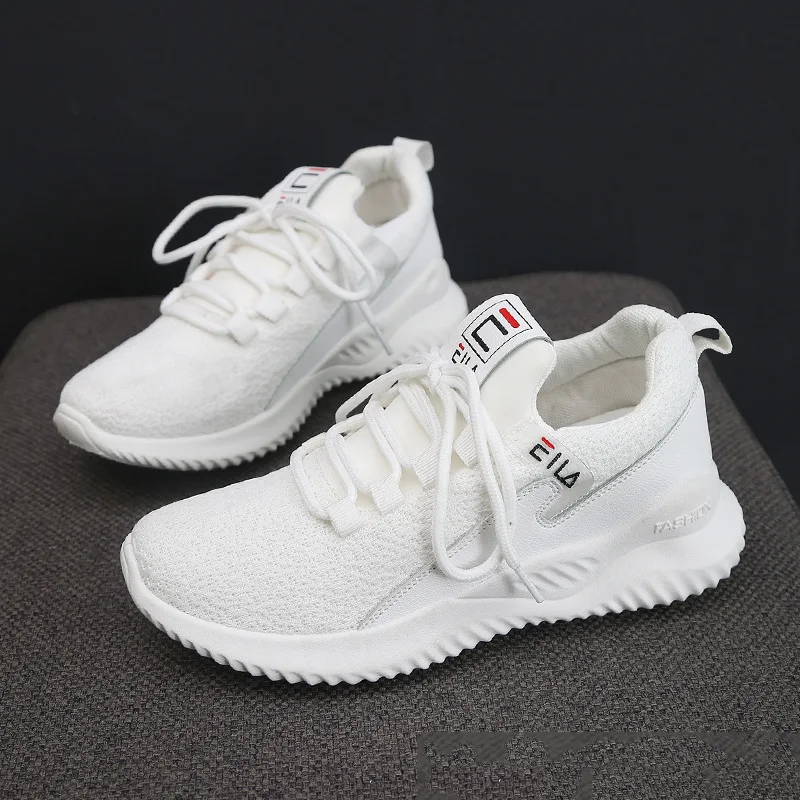 

2019 spring and autumn new flying woven sneakers female lightweight comfortable non-slip wear-resistant casual shoes
