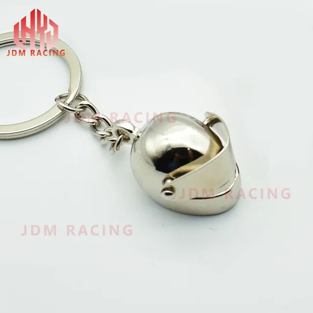 Mini Motorcycle Helmet Keychain Funny Key Ring Men's Gift Moto