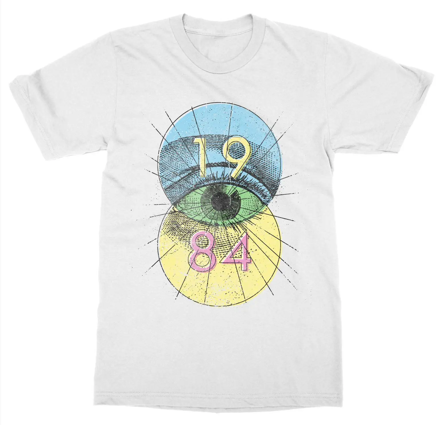 Short Sleeve for Men Clothing Summer 1984 T-Shirt George Orwell Classic Novel Book Gift Read Big Brother Tee Shirt Short Sleeve for Men Clothing Summer 1984 T-Shirt George Orwell Classic Novel Book Gift Read Big Brother Tee Shirt