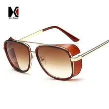 SHAUNA, дешевле, Железный человек, 3 Matsuda, солнцезащитные очки, мужские, квадратные, солнцезащитные очки, брендовые, дизайнерские, женские, в стиле панк, солнцезащитные очки, Oculos Masculino Gafas