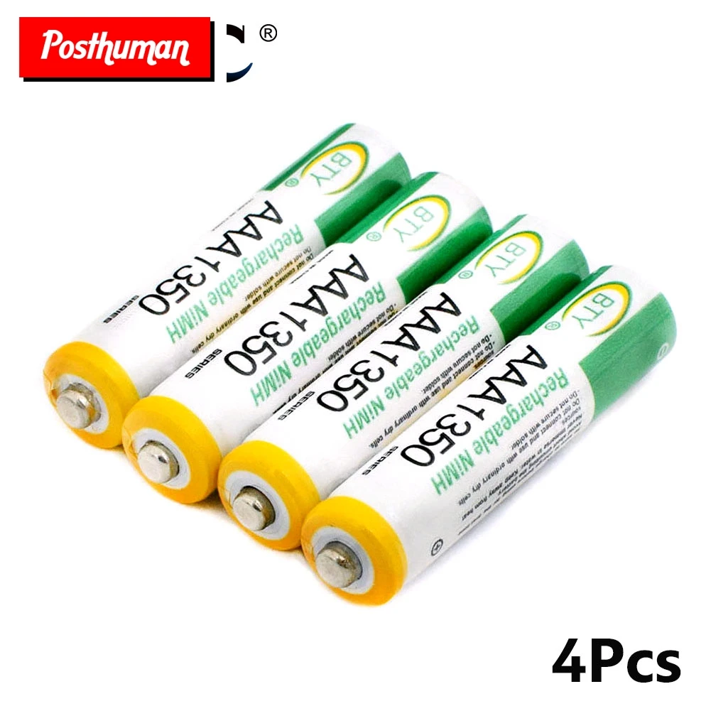 POSTHUMAN многоцелевая аккумуляторная батарея AAA HR03 LR03 MN2400 MICRO 24A 24AC 4003 824 1350mAh Ni-MH