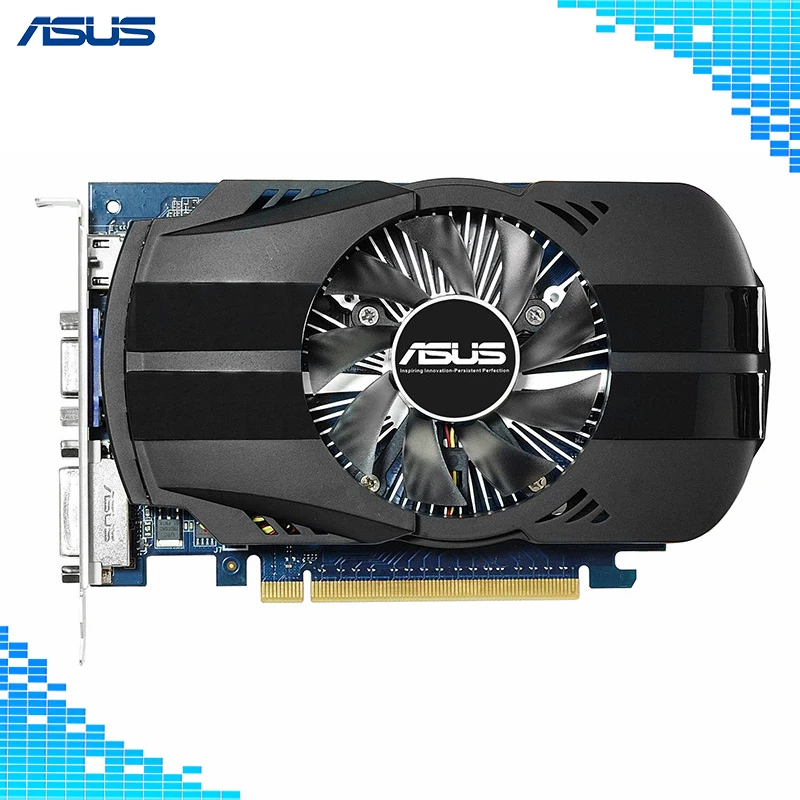 

Asus GT730-FML-2GD5 902MHz 2G/5000MHz DDR5 PCI Express 2.0 16X Graphics Cards