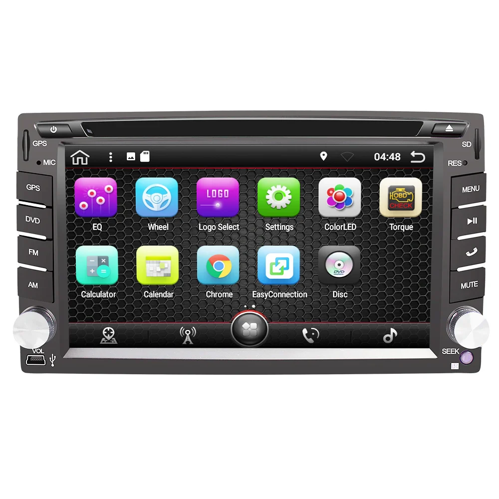 Eunavi Octa Core Universal Autoradio Multimedia 2Din Android 8,1 Car Radio reproductor de Dvd estéreo Gps Navi + wifi + bluetooth en Dash