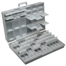 Aidetek smd resistor smt caixa de armazenamento, variedade de capacitores, kit de eletrônicos de laboratório e organizadores, caixa de plástico boxall96
