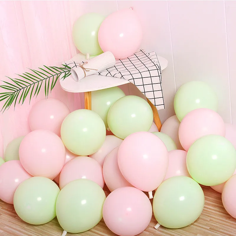

10pcs 12inch 2.2g Inflatable Confetti Balloon Latex Green Birthday Balloons 18 30 50 Anniversary Wedding Decoration Party Favors