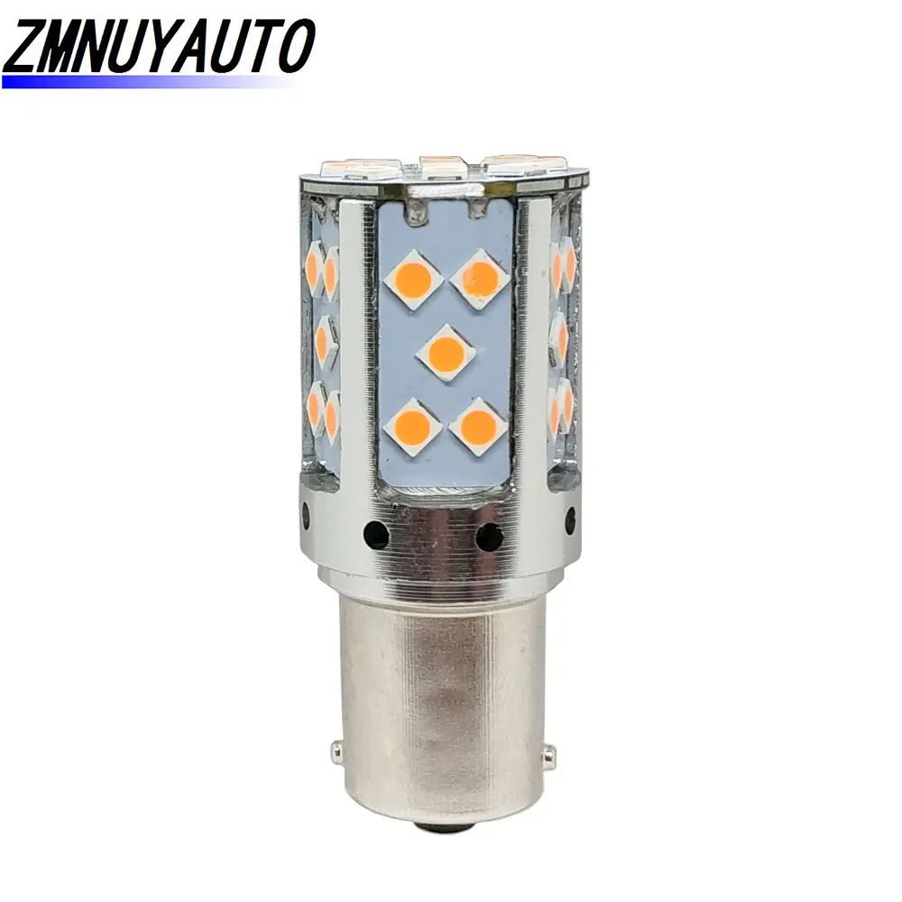 1 шт. T20 светодиодный 7440 W21W 35SMD 3030 лампочки CANBUS ERROR FREE 1156 BA15S P21W BAU15S PY21W светильник