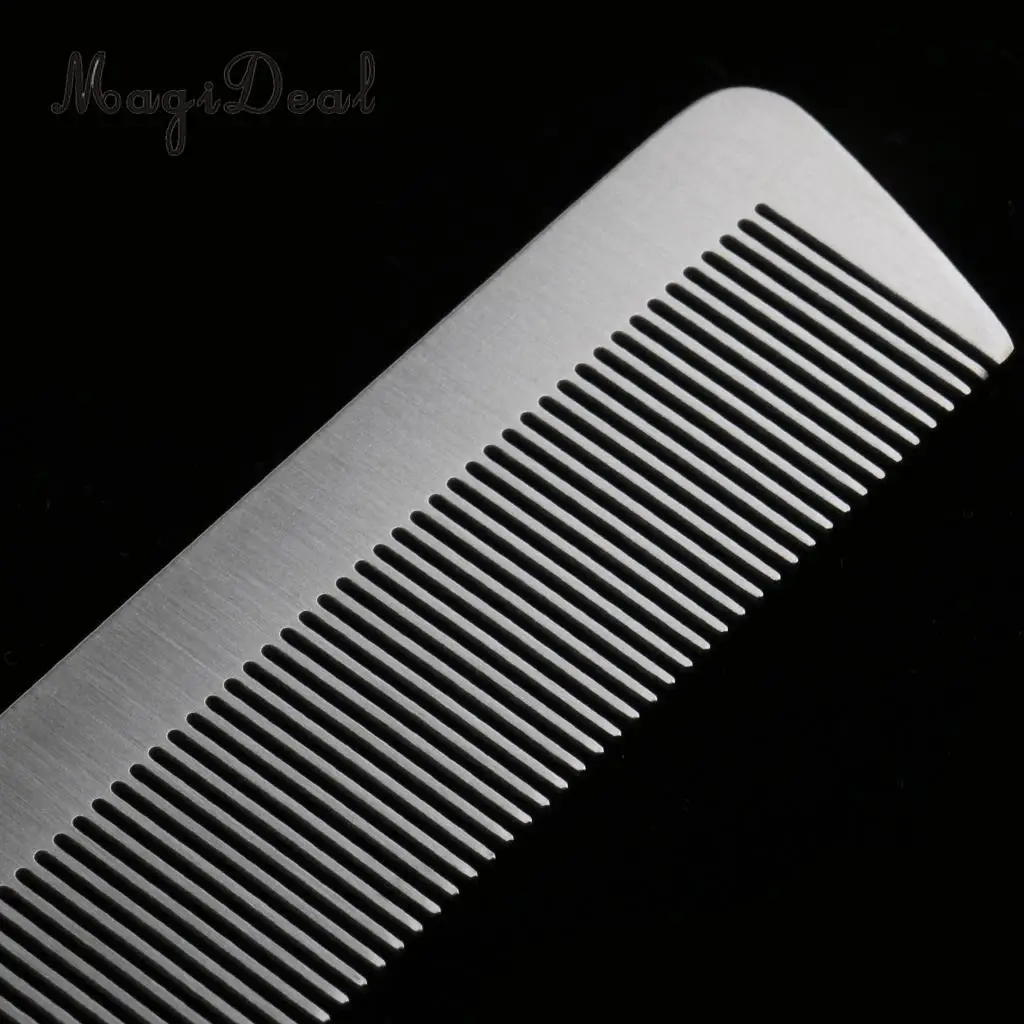 Stainless Steel Salon Barber Hairstyling Hairdressing Heat Resistant Hair Cutting Tool Antistatic Comb Cutting Comb Hairbrush 