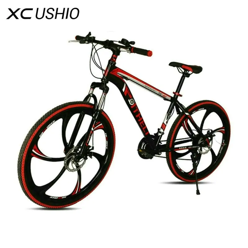

Mountain Bike 21 Speed 26 Inch Bicycle Double Disc Brake One Wheel Variable Speed Bicycle Carbon Steel MTB Bike Cycling Bicycle