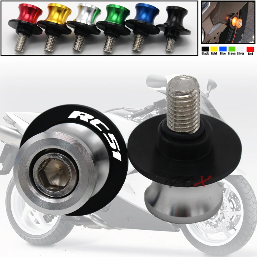 

Motorcycle Accessories CNC Aluminum M8 Swingarm Spools Slider Stand Screw For Honda RC51 RVT1000 SP-1/SP-2 RC-51 2000-2006