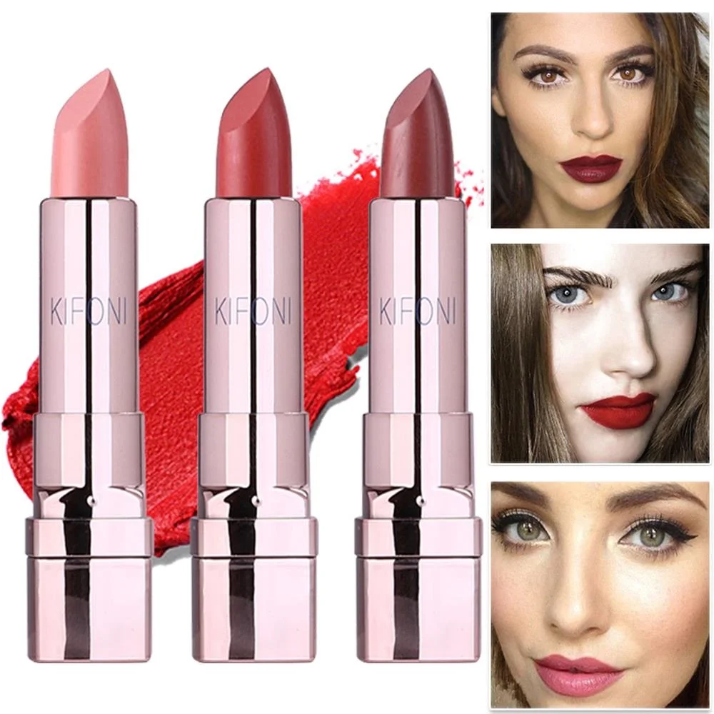 

Matte Lipstick Long Lasting Tint Lips Cosmetics Lip Stick Maquiagem Make Up Red Batom Lip gloss New Arrival Beauty Makeup