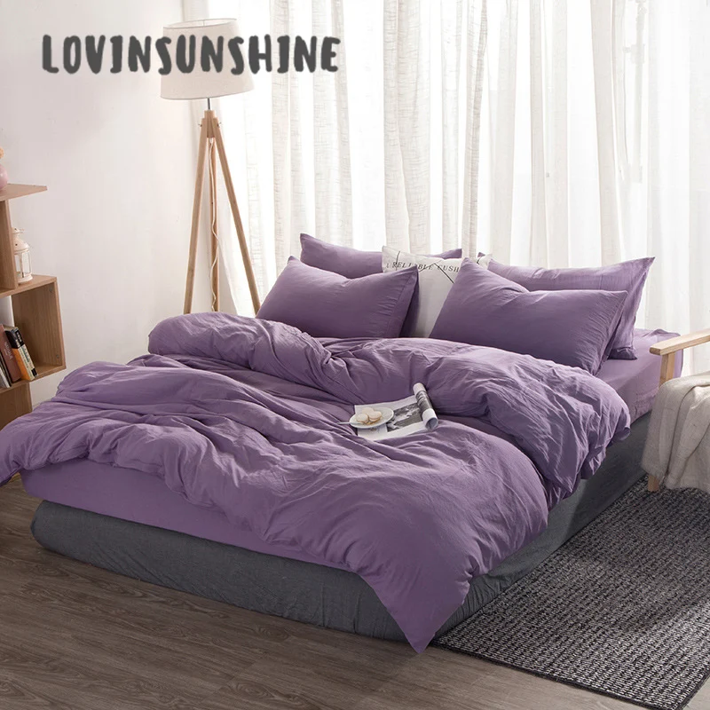 

LOVINSUNSHINE Bed Sheets And Pillowcase Comforter Bedding Sets King Home Textile High Quality Bed Quilt AB#113